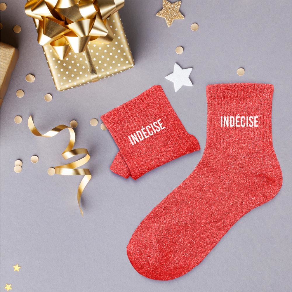 Chaussettes à paillettes "indécise"