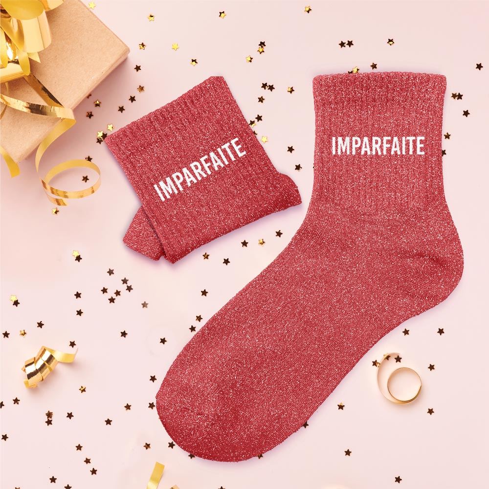 Chaussettes paillettes "imparfaite"