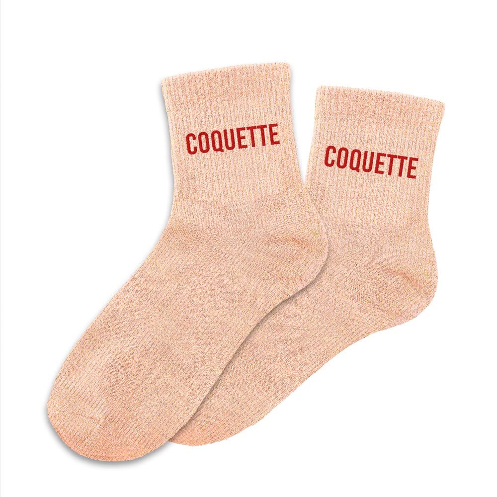 Chaussettes paillettes "COQUETTE"
