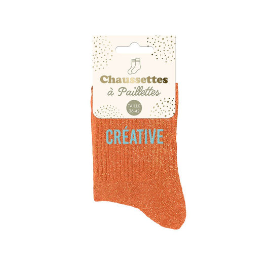 Chaussettes paillettes "CREATIVE"