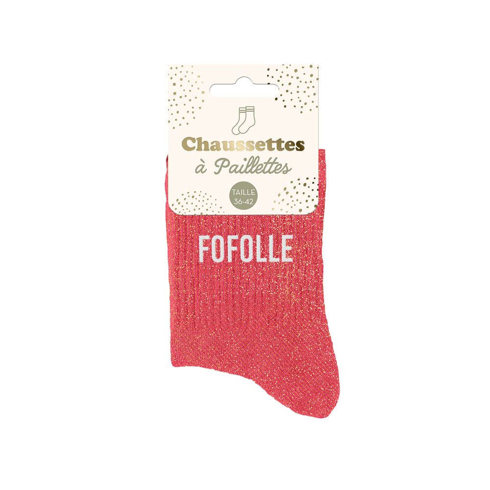 Chaussettes paillettes "fofolle"