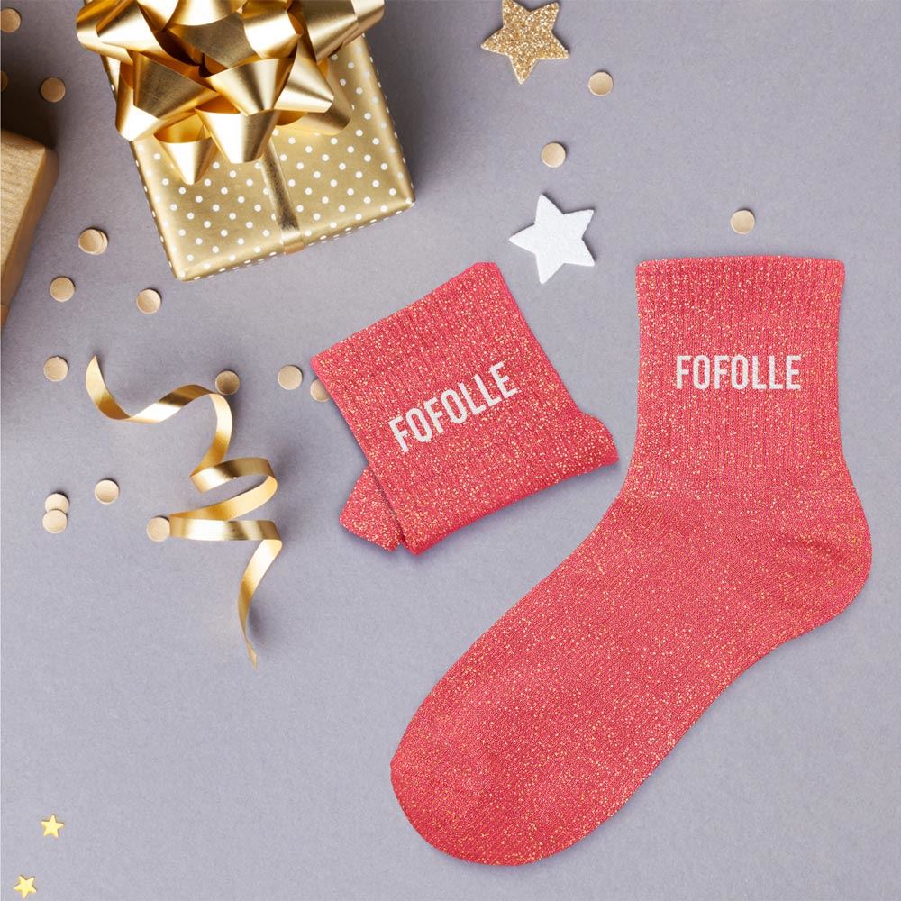 Chaussettes paillettes "fofolle"