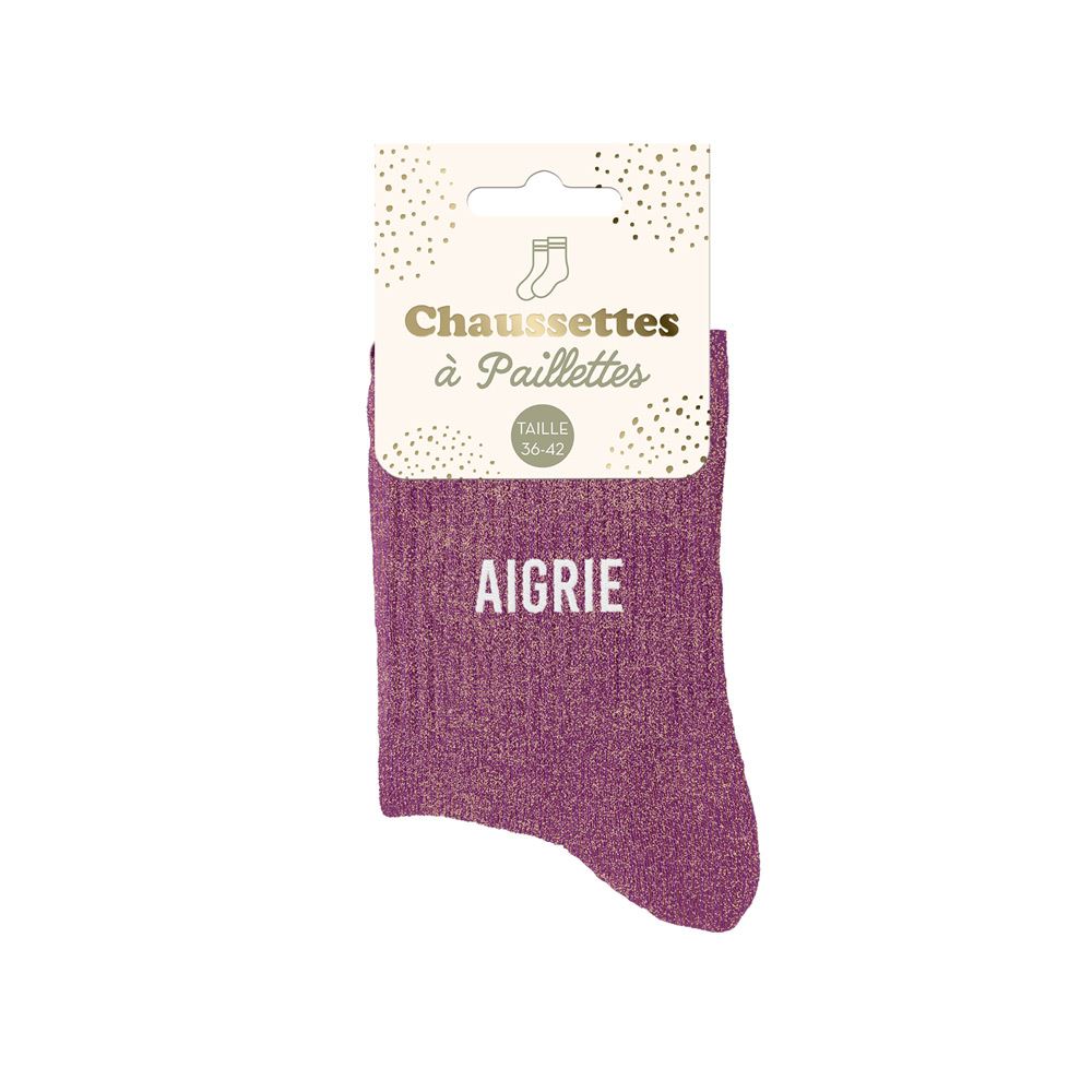 Chaussettes paillettes "Aigrie"