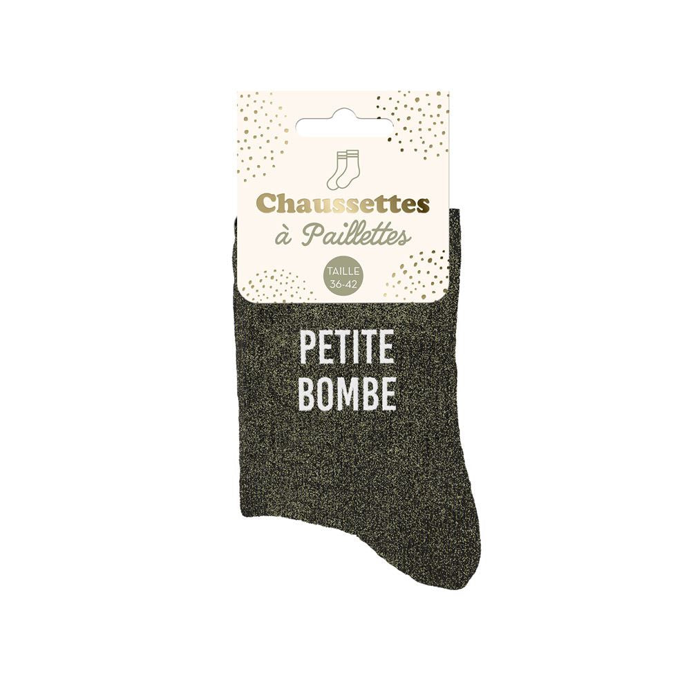 Chaussettes paillettes PETITE BOMBE"