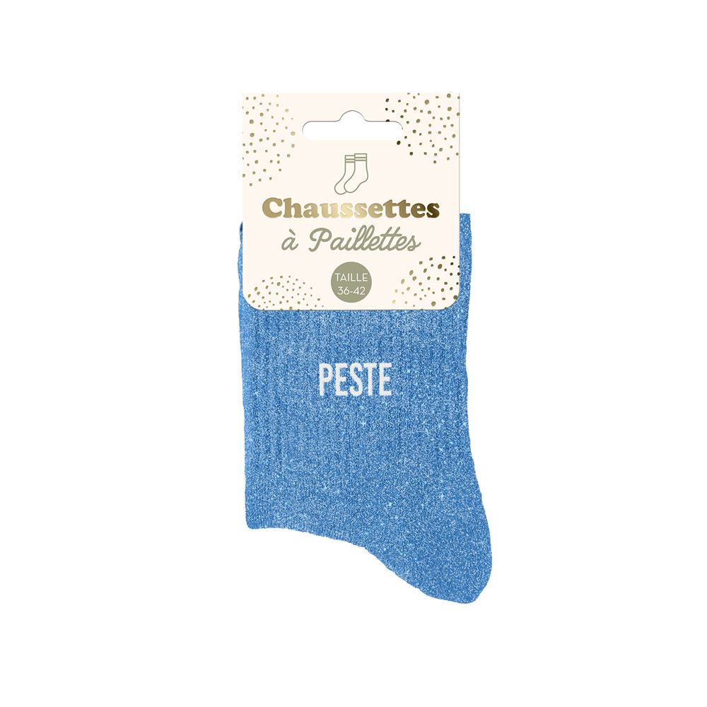 Chaussettes paillettes "PESTE"