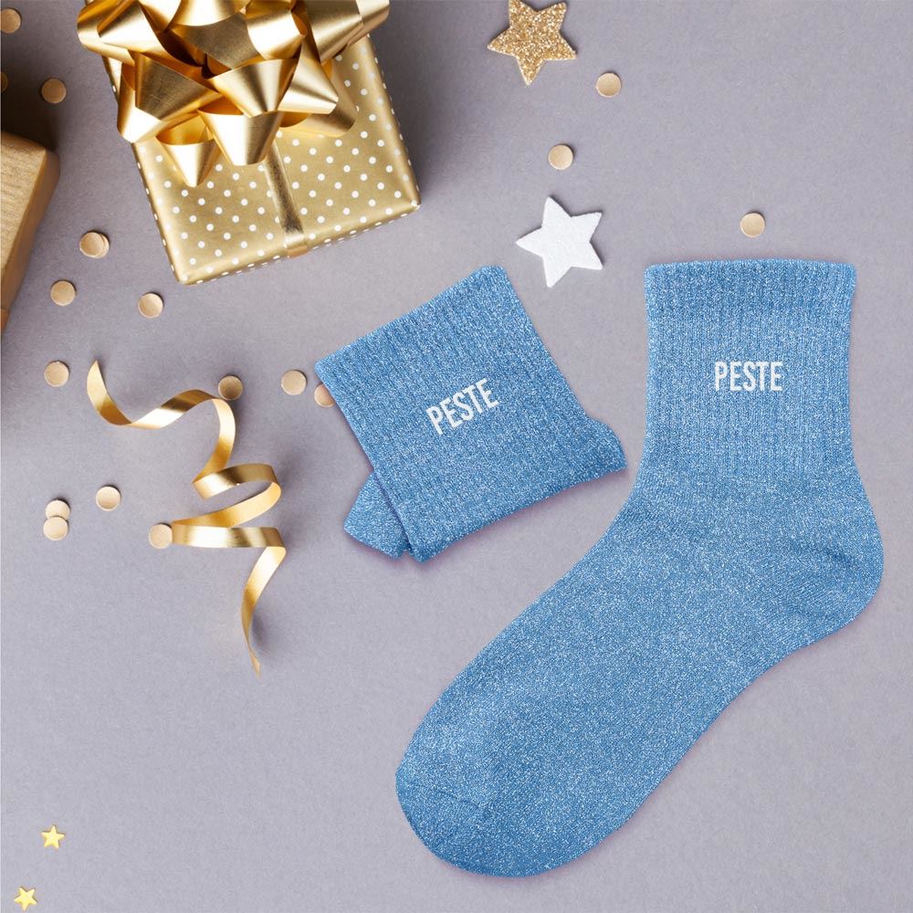 Chaussettes paillettes "PESTE"