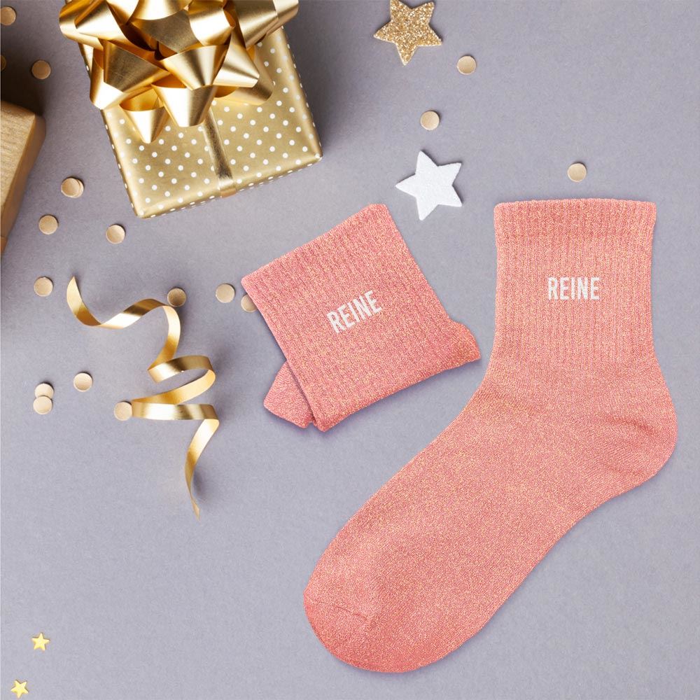 Chaussettes paillettes "REINE"