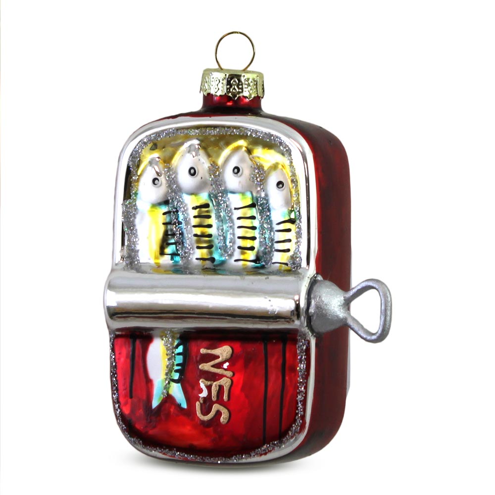 Décoration suspension pour sapin "BOITE DE SARDINES"