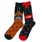 Chaussettes duo "whisky/cola"