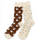 Chaussettes duo "café/clope"
