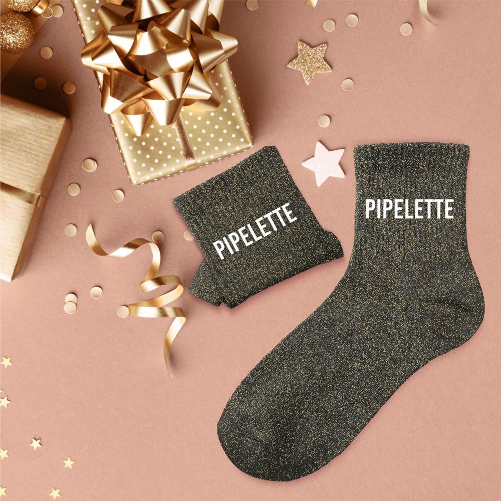 Chaussettes paillettes "pipelette"