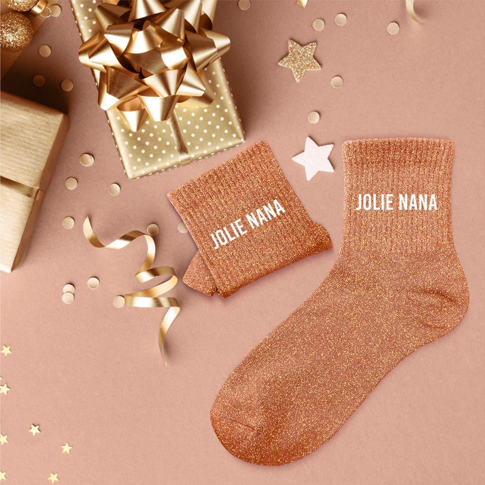 Chaussettes paillettes "JOLIE NANA"
