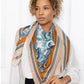 Grand foulard carré fantaisie