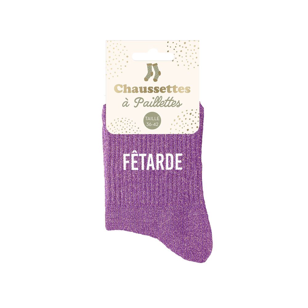 Chaussettes paillettes "FETARDE"