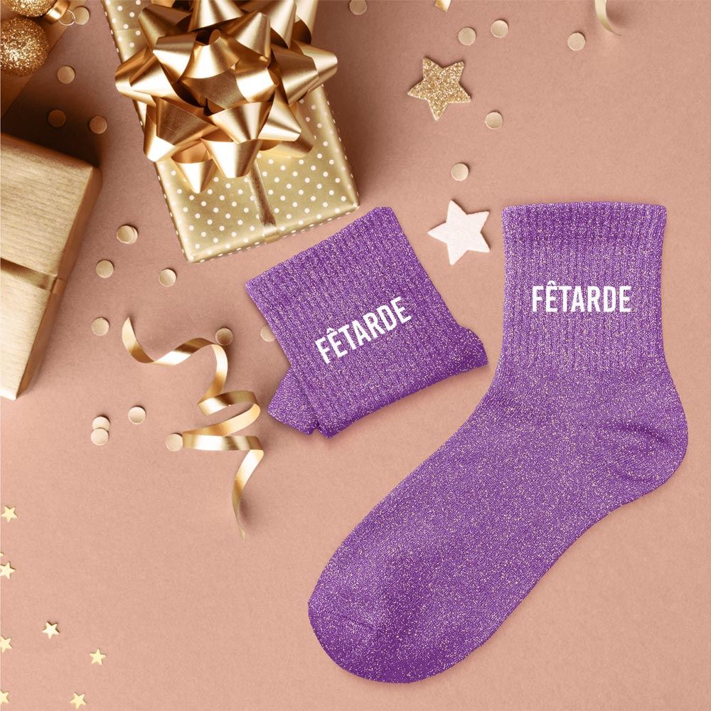 Chaussettes paillettes "FETARDE"