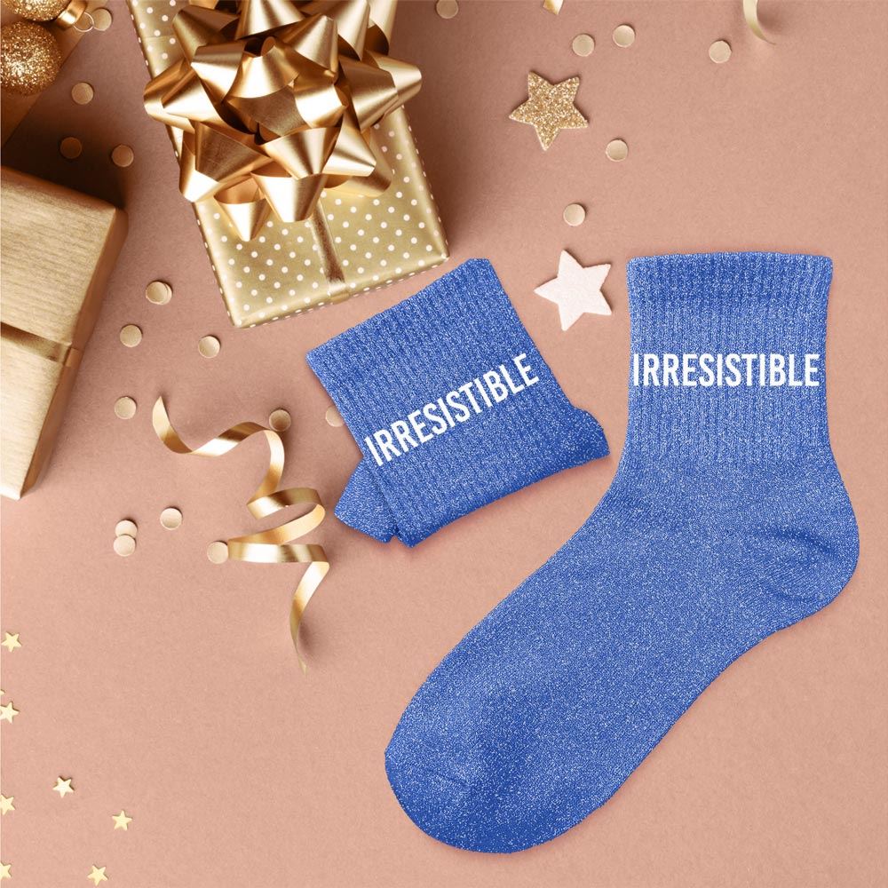 Chaussettes paillettes "IRRESISTIBLE"