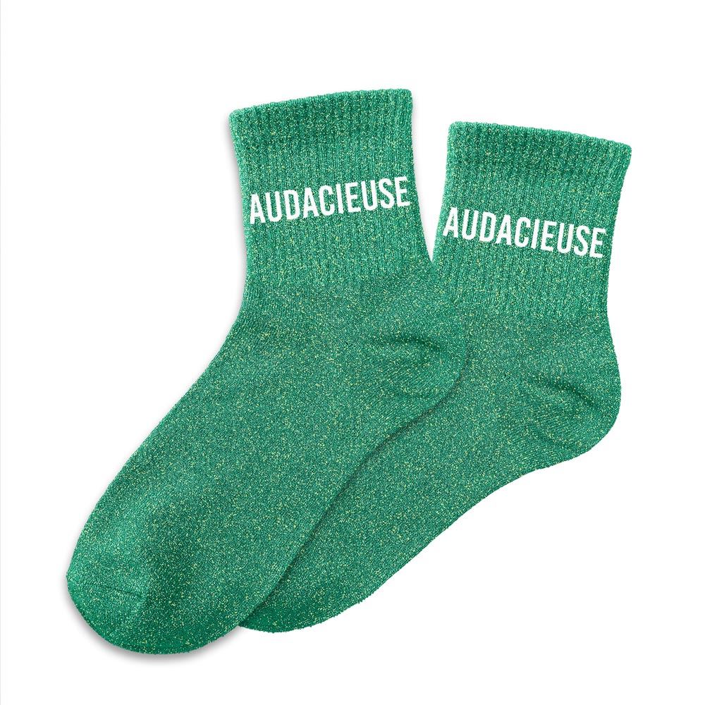 Chaussettes paillettes "AUDACIEUSE"