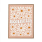 Toile tuftee "bonheur" - 30x40 cm