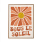 Toile tuftee "sous le soleil " - 30x40 cm