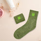 Chaussettes paillettes chance "trèfle"