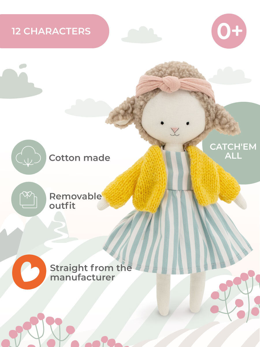 Peluche Zoe the Sheep 30 cm Cotti Motti Orange Toys
