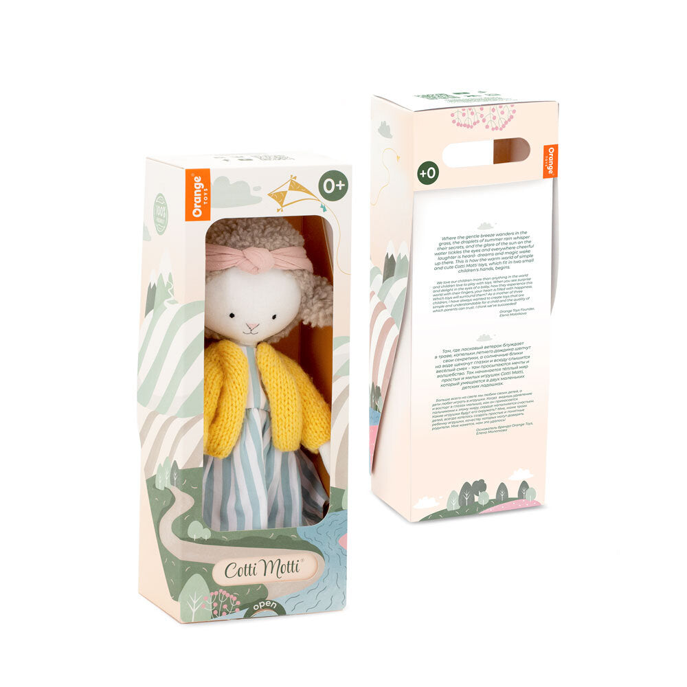 Peluche Zoe the Sheep 30 cm Cotti Motti Orange Toys