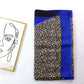 Grand foulard  imprimé léopard et dorures
