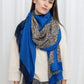Grand foulard  imprimé léopard et dorures
