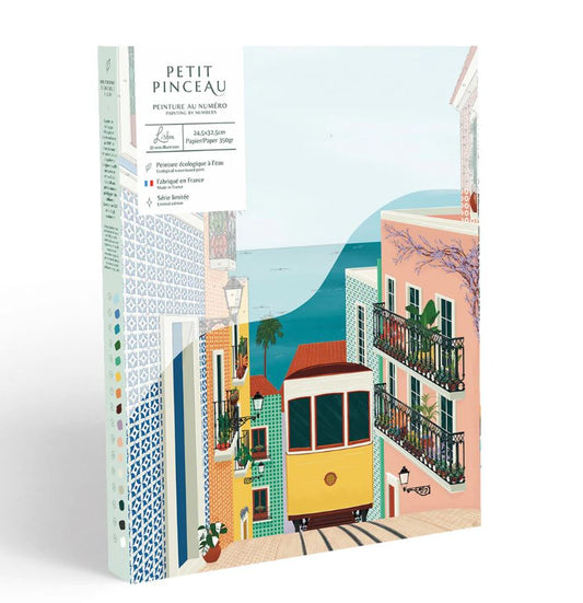 Coffret peinture au numéro - Lisbon Tram par Vero Illustrates
