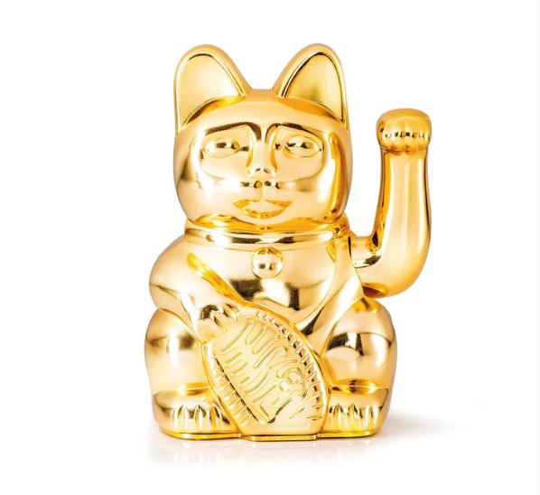 Lucky Cat glossy gold