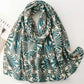 Grand foulard imprimé avec dorure