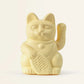 Mini lucky cat solaire jaune 'prospérité'