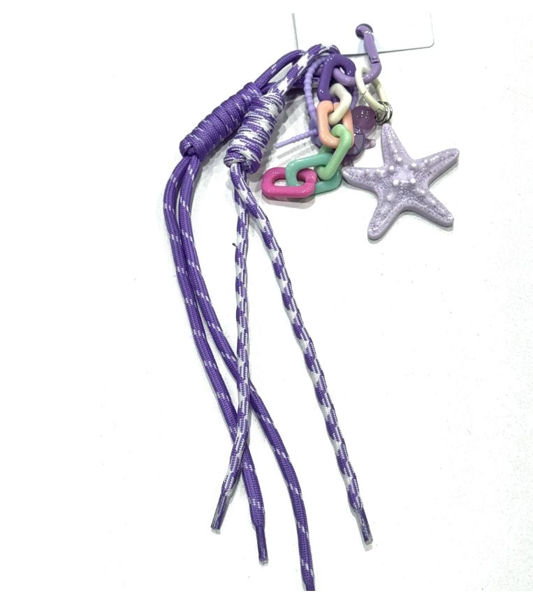 Porte clé bijou de sac étoile de mer