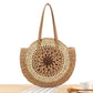 Sac porté épaule sac plage tressé crochet bohème CAMEL