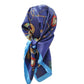 Foulard carré imprimé satiné , 90 X 90 cm