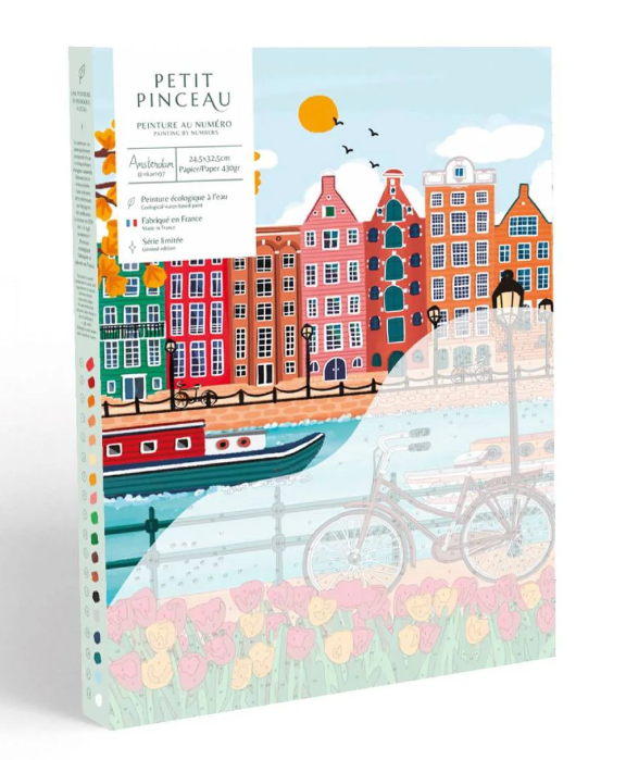 Coffret peinture au numéro - Amsterdam par Nidhi Kachhadiya