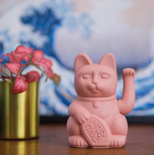 Lucky Cat Rose - amour, romantisme