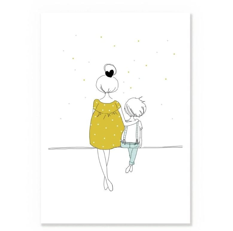 AFFICHE A3 - Love Mum and Boy Summer - My Lovely Thing