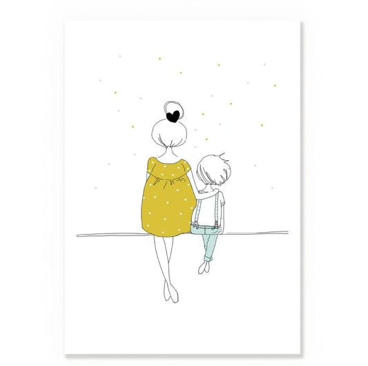 AFFICHE A3 - Love Mum and Boy Summer - My Lovely Thing