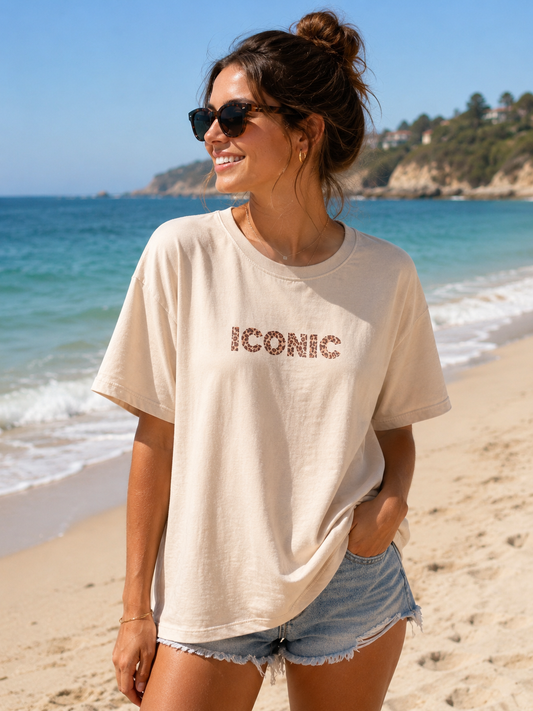 T-shirt ICONIC léopard L/XL