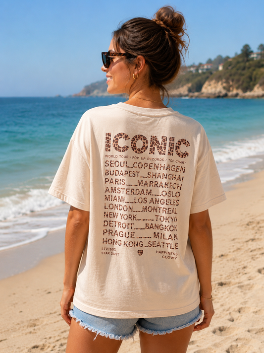 T-shirt ICONIC léopard M/L