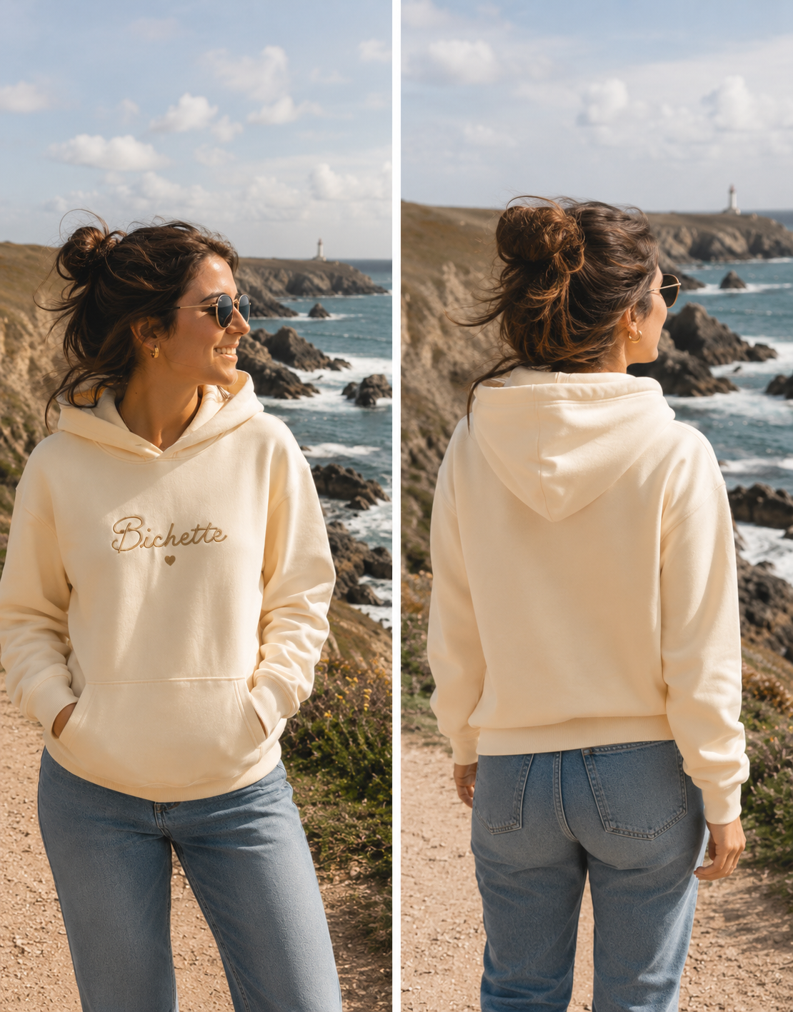 Sweat à capuche Bichette (TAILLE M)