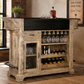 Meuble de bar bois de manguier naturel
