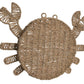 Décoration murale tressée "CRABE"