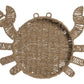 Décoration murale tressée "CRABE"