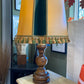 Grande lampe ancienne pied bois