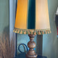 Grande lampe ancienne pied bois