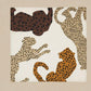 Foulard petit carré imprimé Léopard beige , 70 X 70 cm