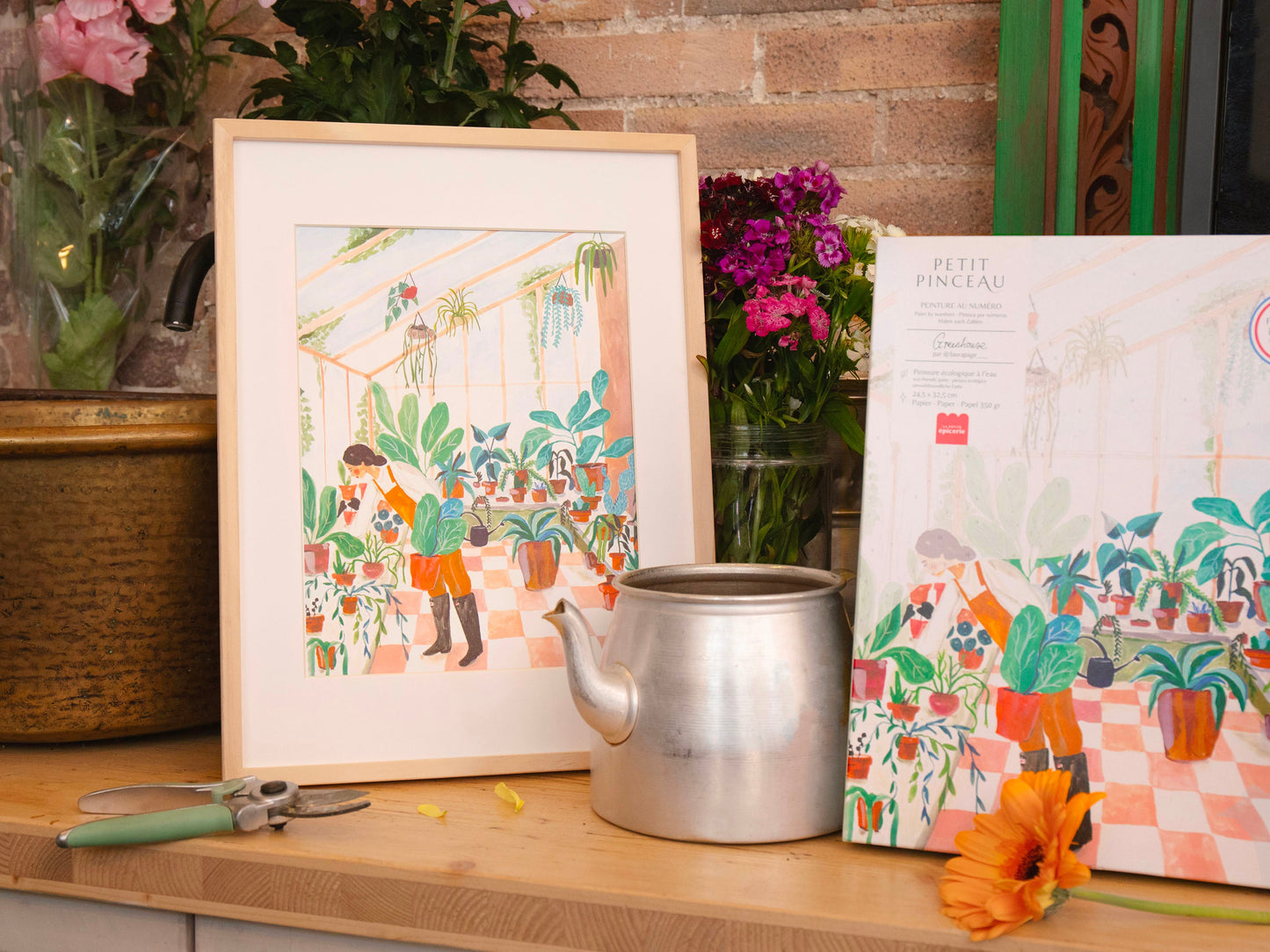 Coffret Peinture au Numéro Greenhouse La Petite Epicerie