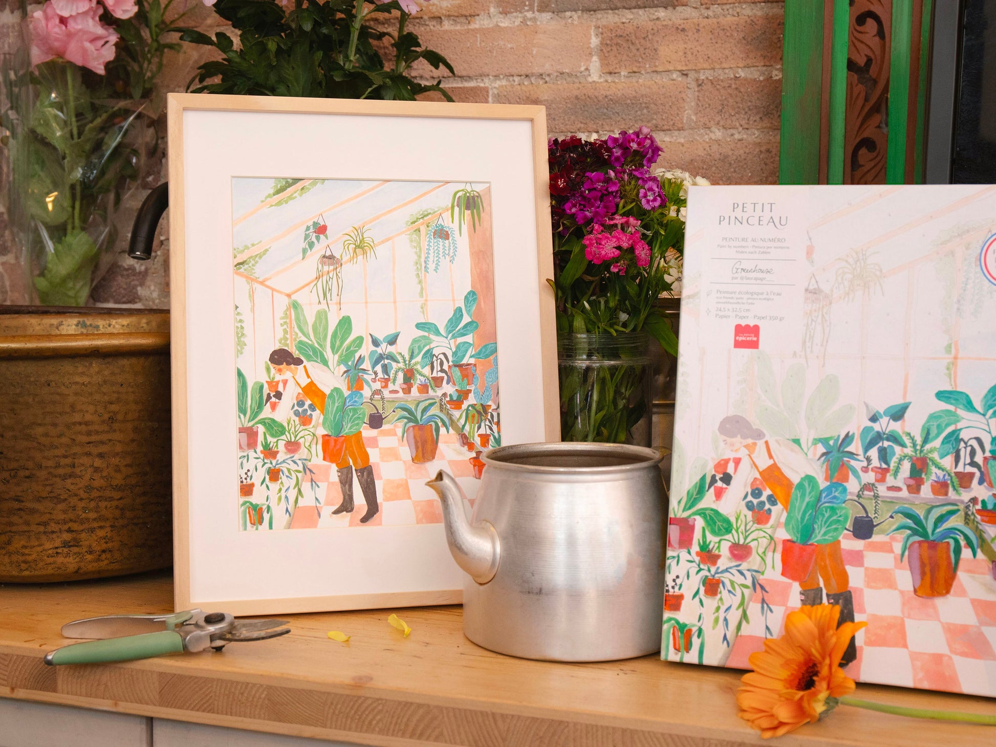 Coffret Peinture au Numéro Greenhouse La Petite Epicerie